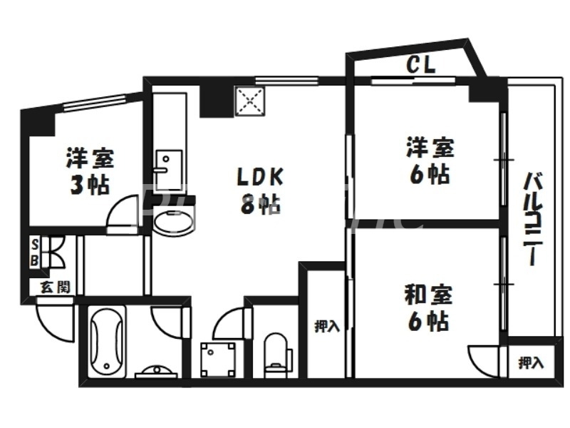 3階の間取り図