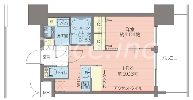 15階の間取り図