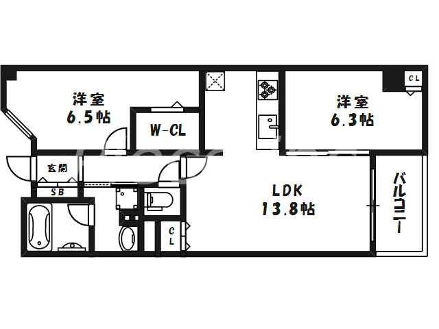 13階の間取り図