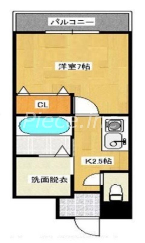 2階の間取り図