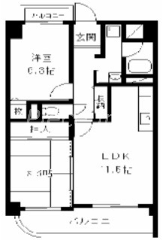 1階の間取り図