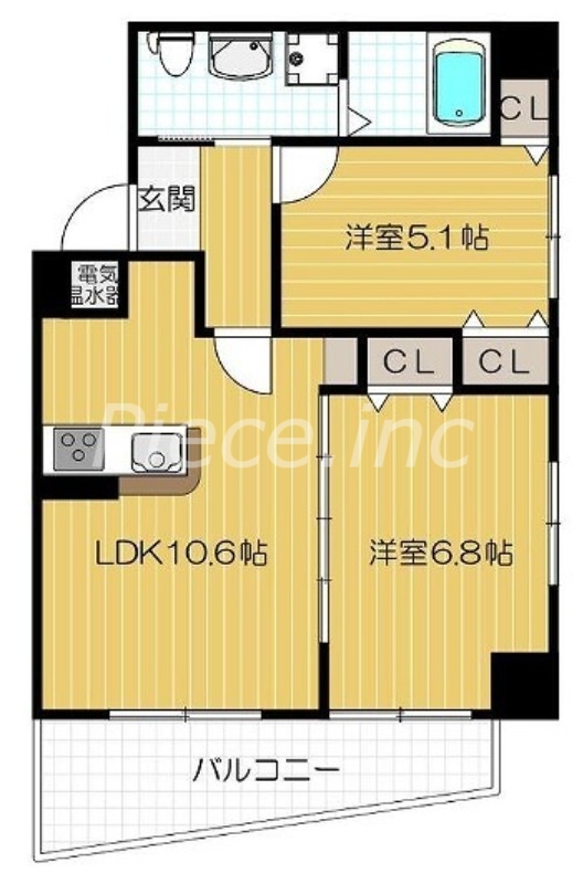 8階の間取り図
