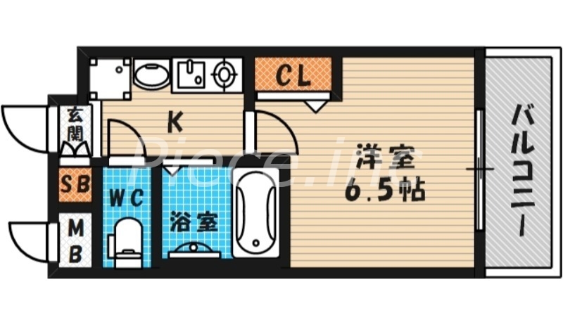 6階の間取り図