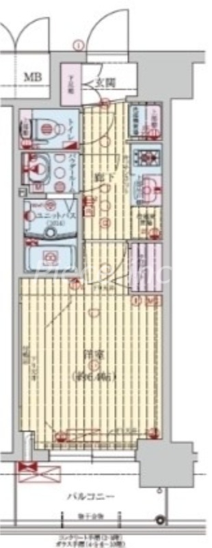 4階の間取り図