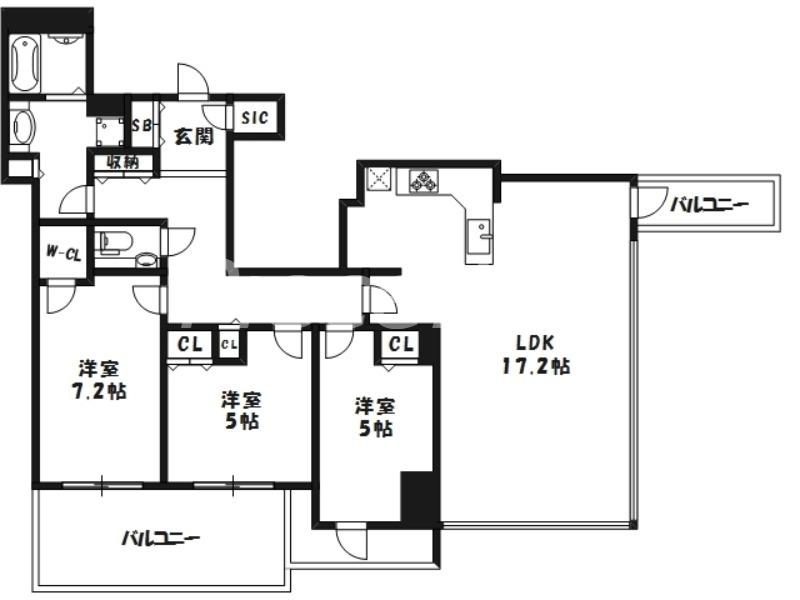 6階の間取り図