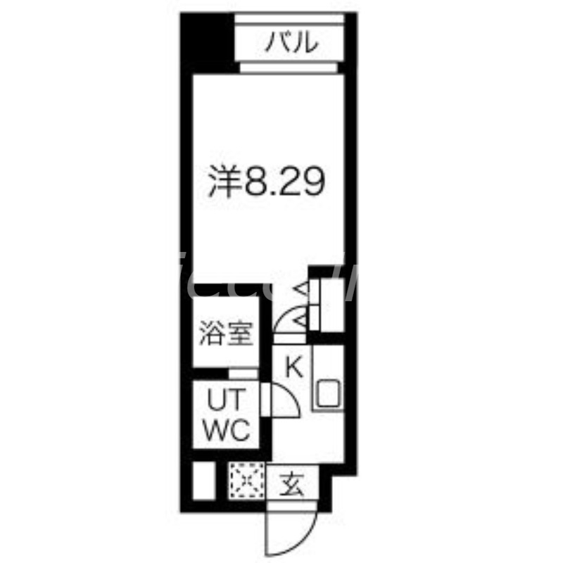 8階の間取り図