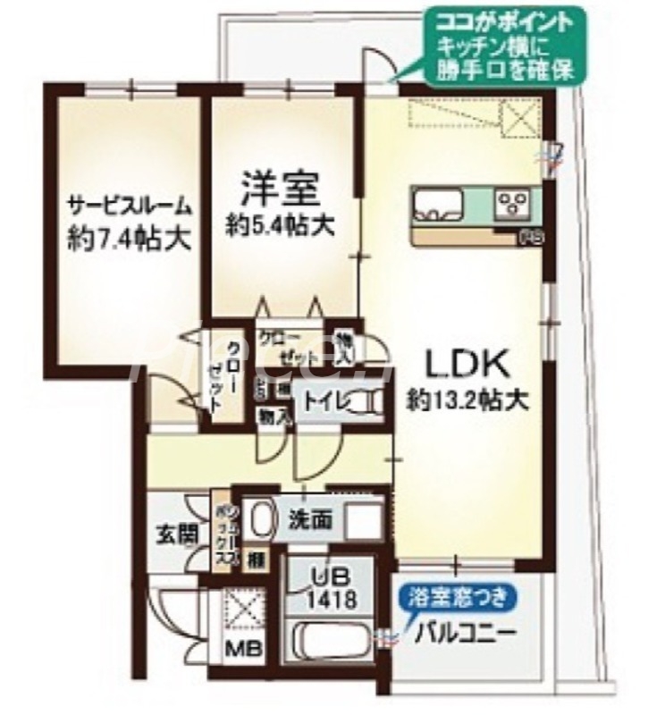 2階の間取り図