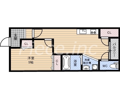 1階の間取り図