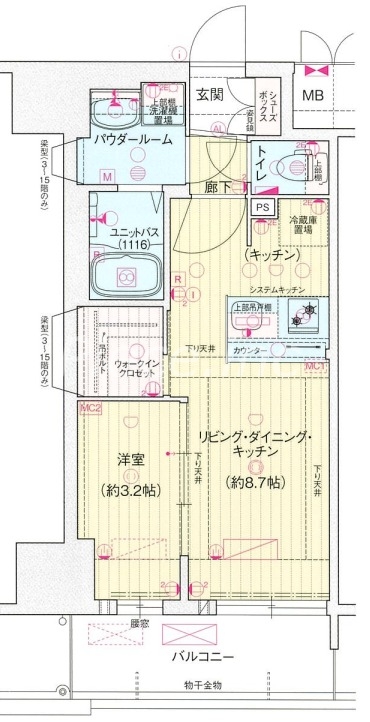 5階の間取り図