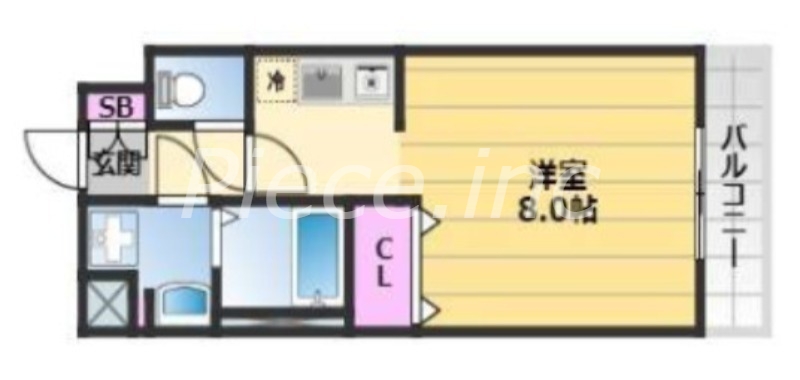 4階の間取り図