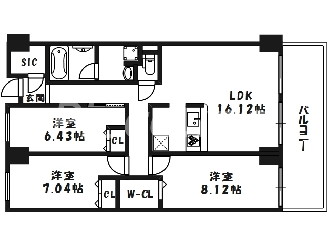 14階の間取り図