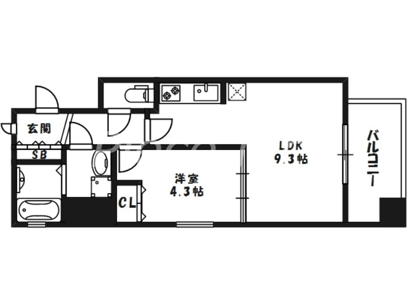 9階の間取り図