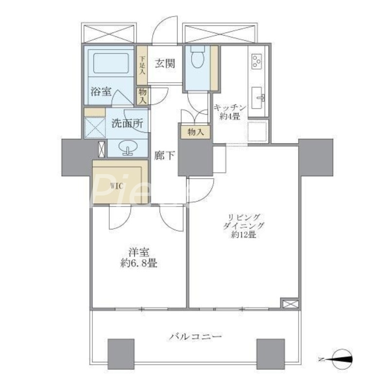 4階の間取り図