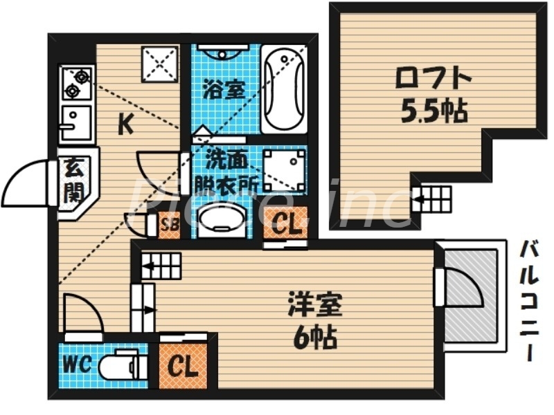 1階の間取り図