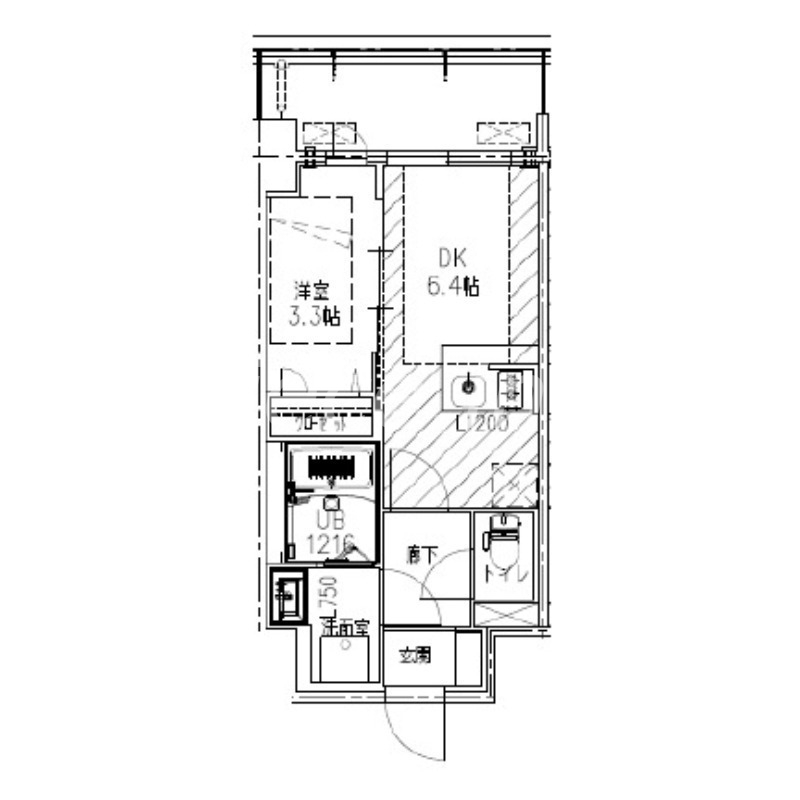 6階の間取り図