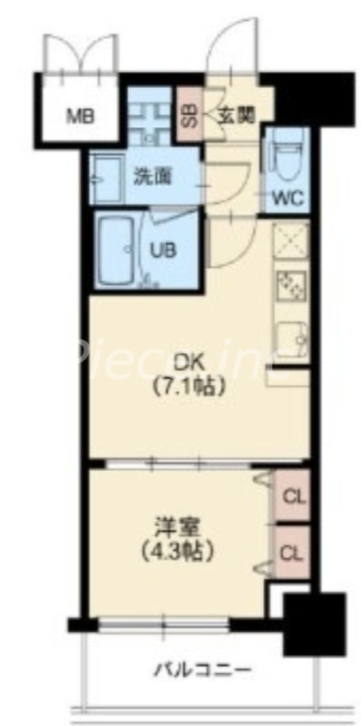 7階の間取り図