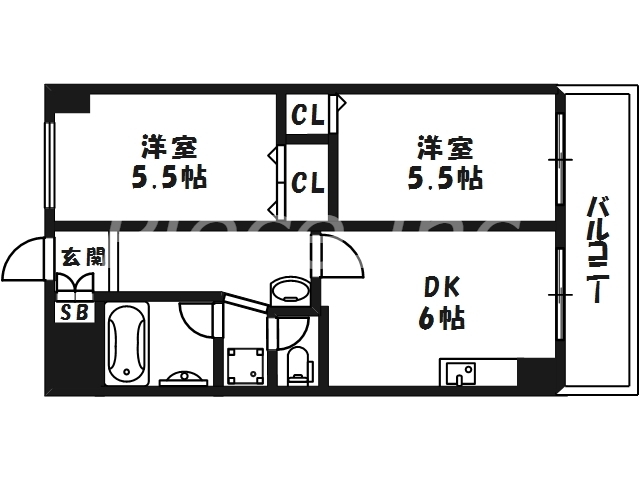4階の間取り図