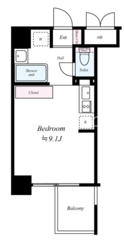 9階の間取り図