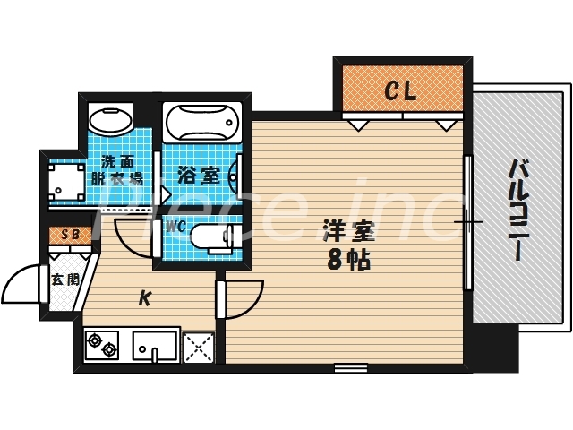8階の間取り図