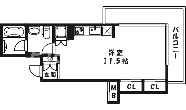 7階の間取り図