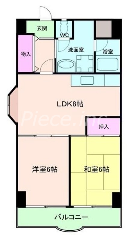 4階の間取り図