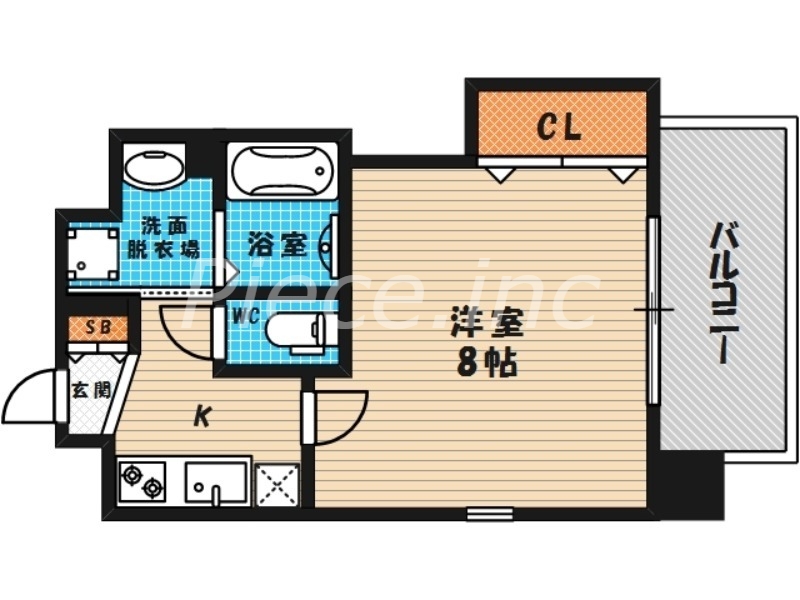 4階の間取り図