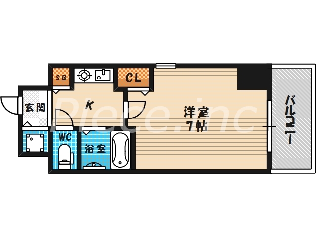 6階の間取り図