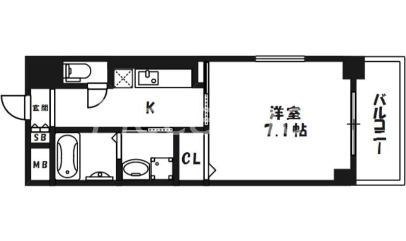 8階の間取り図