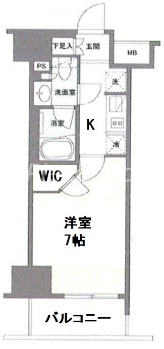7階の間取り図