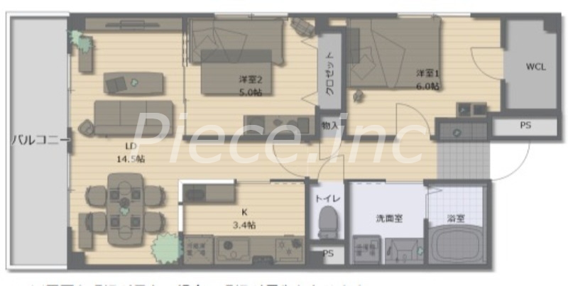 8階の間取り図