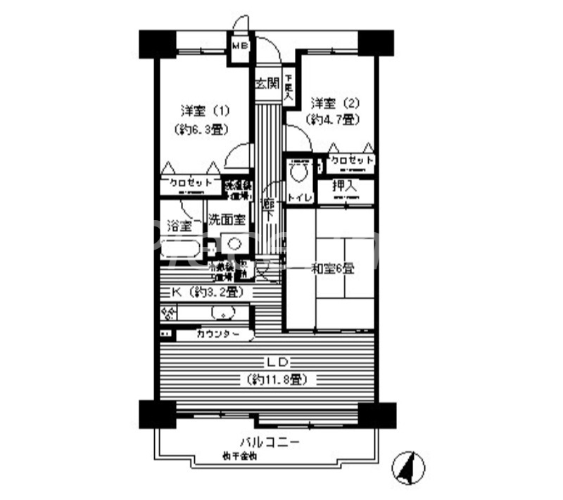 9階の間取り図