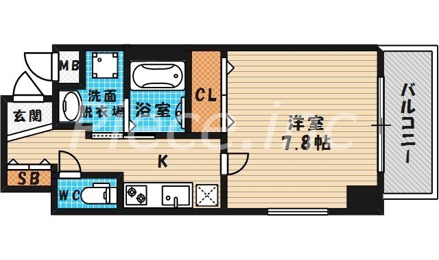 8階の間取り図