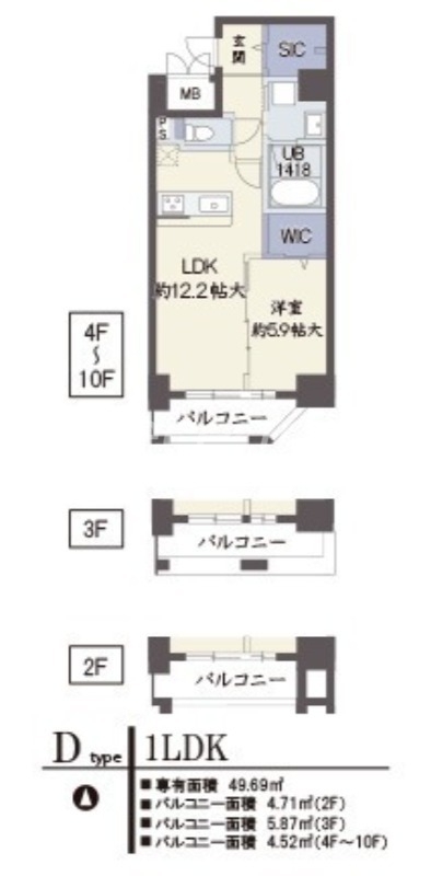 7階の間取り図