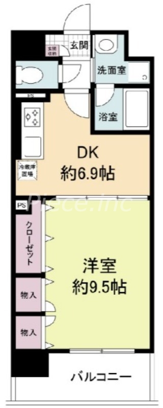 2階の間取り図