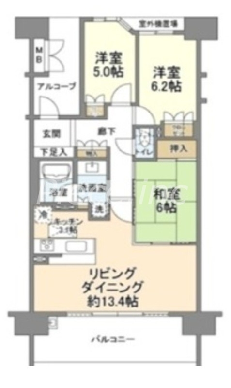 7階の間取り図