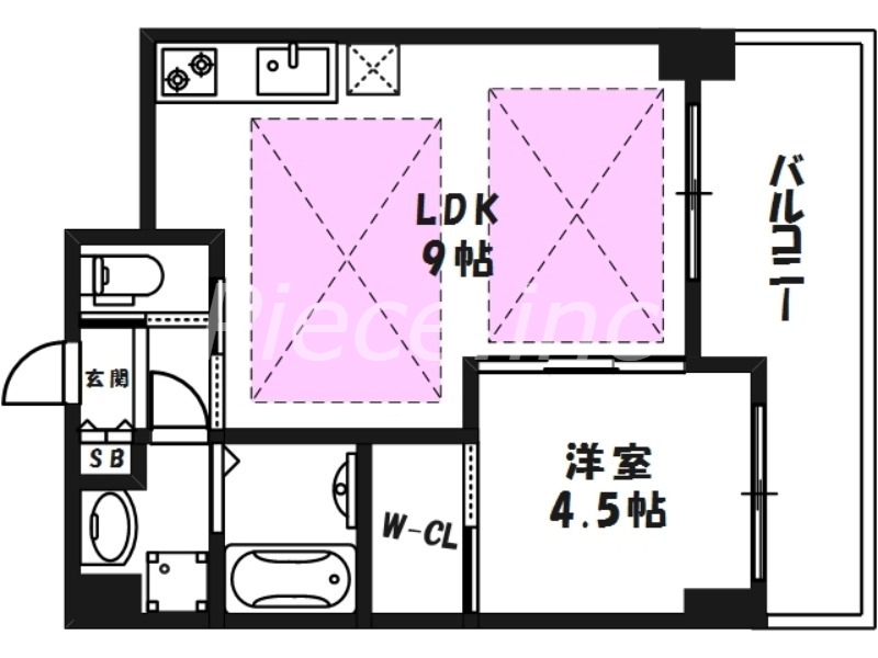 7階の間取り図