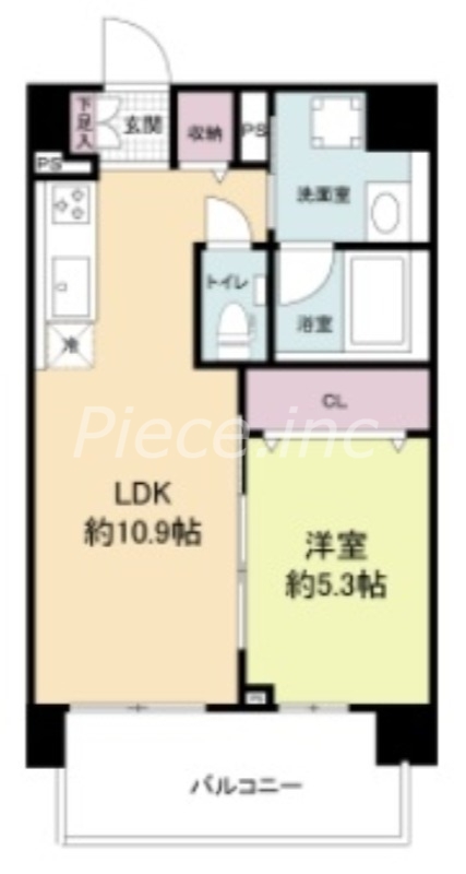 2階の間取り図