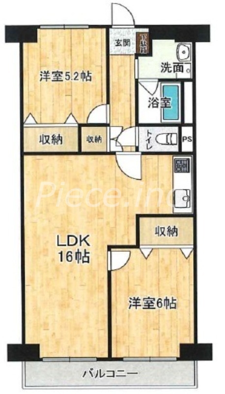 4階の間取り図