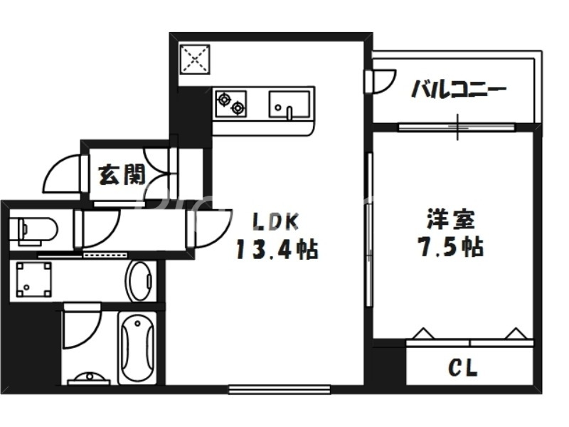 4階の間取り図