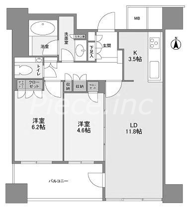 18階の間取り図