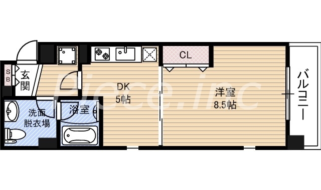 2階の間取り図