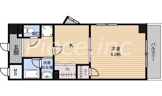4階の間取り図