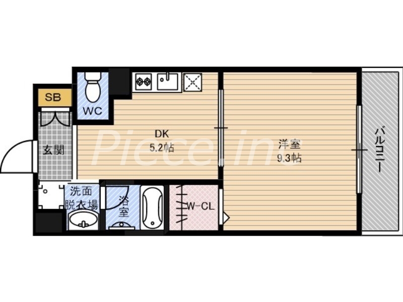 1階の間取り図