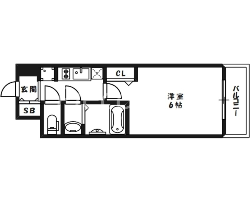 8階の間取り図