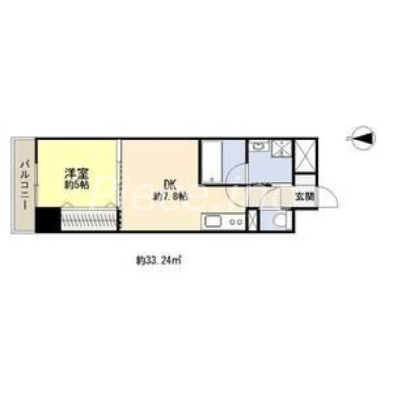 8階の間取り図