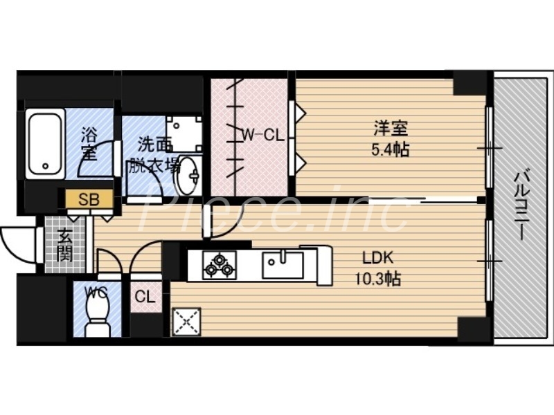 4階の間取り図