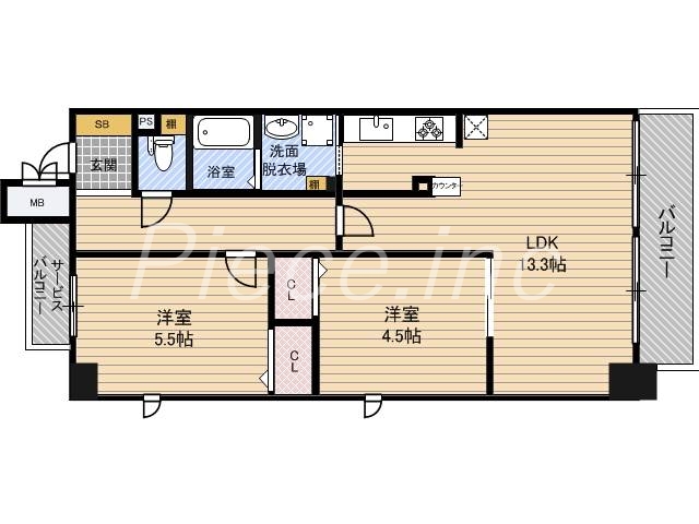 13階の間取り図