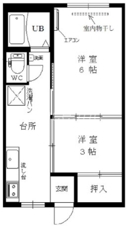 2階の間取り図
