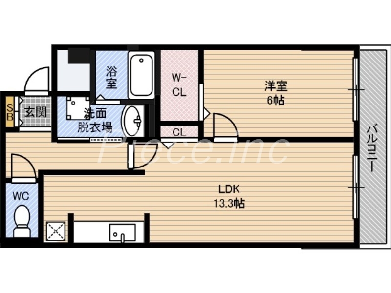 1階の間取り図