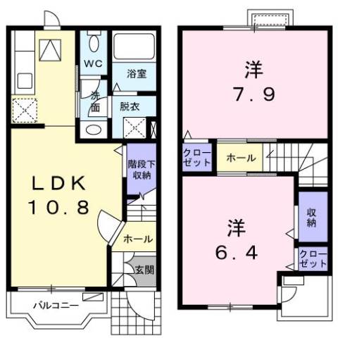 1階の間取り図